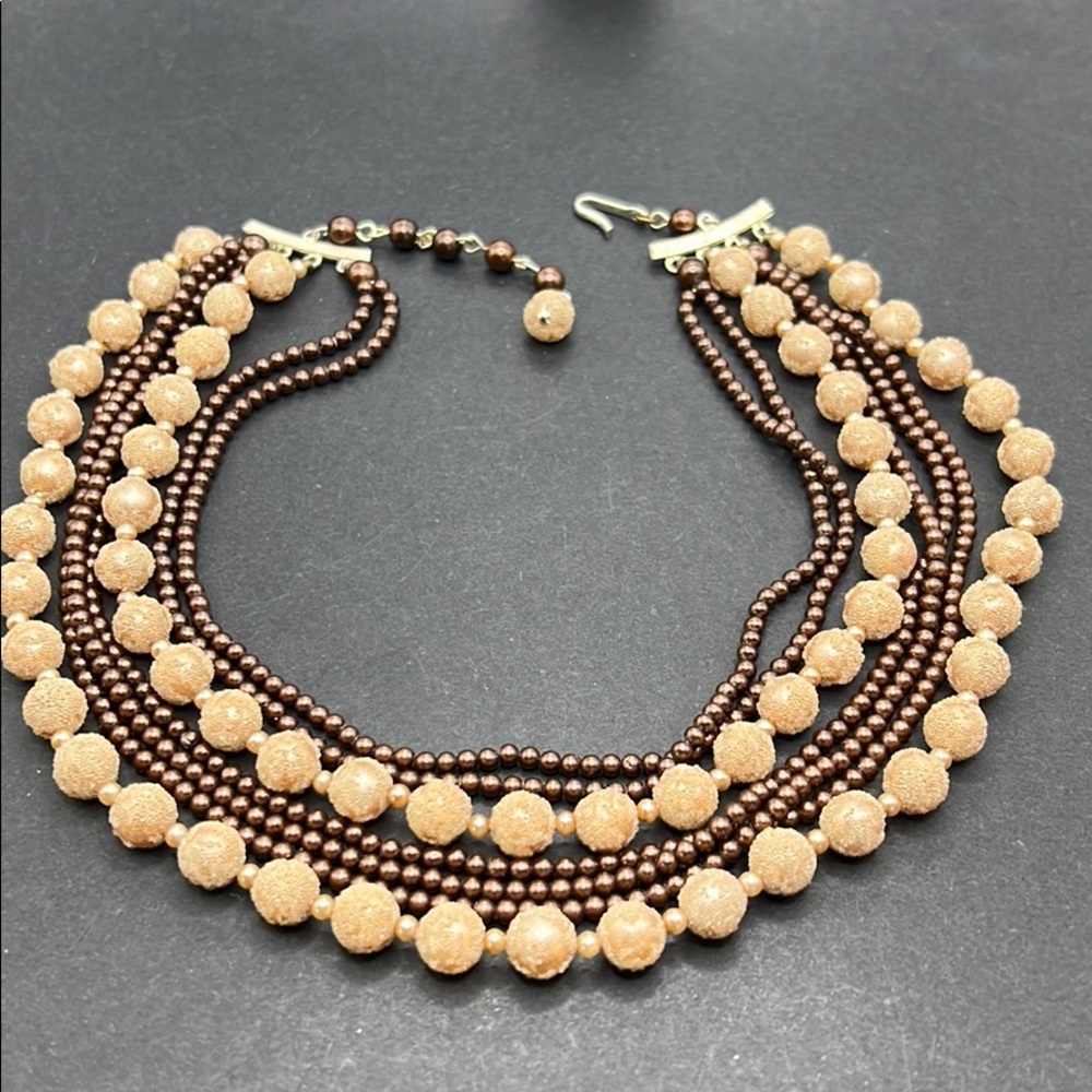 Vintage Japan sugar bead necklace
